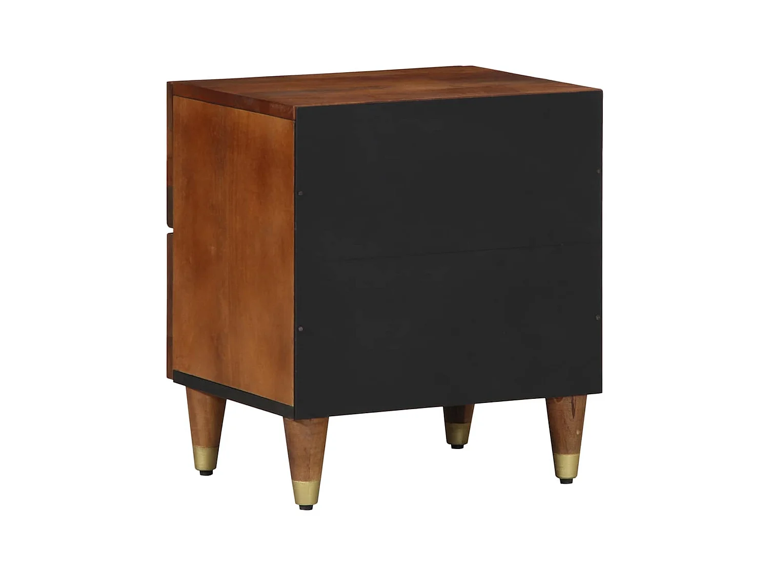 Cabinet de chevet 40x33x46 cm en bois massif de manguier