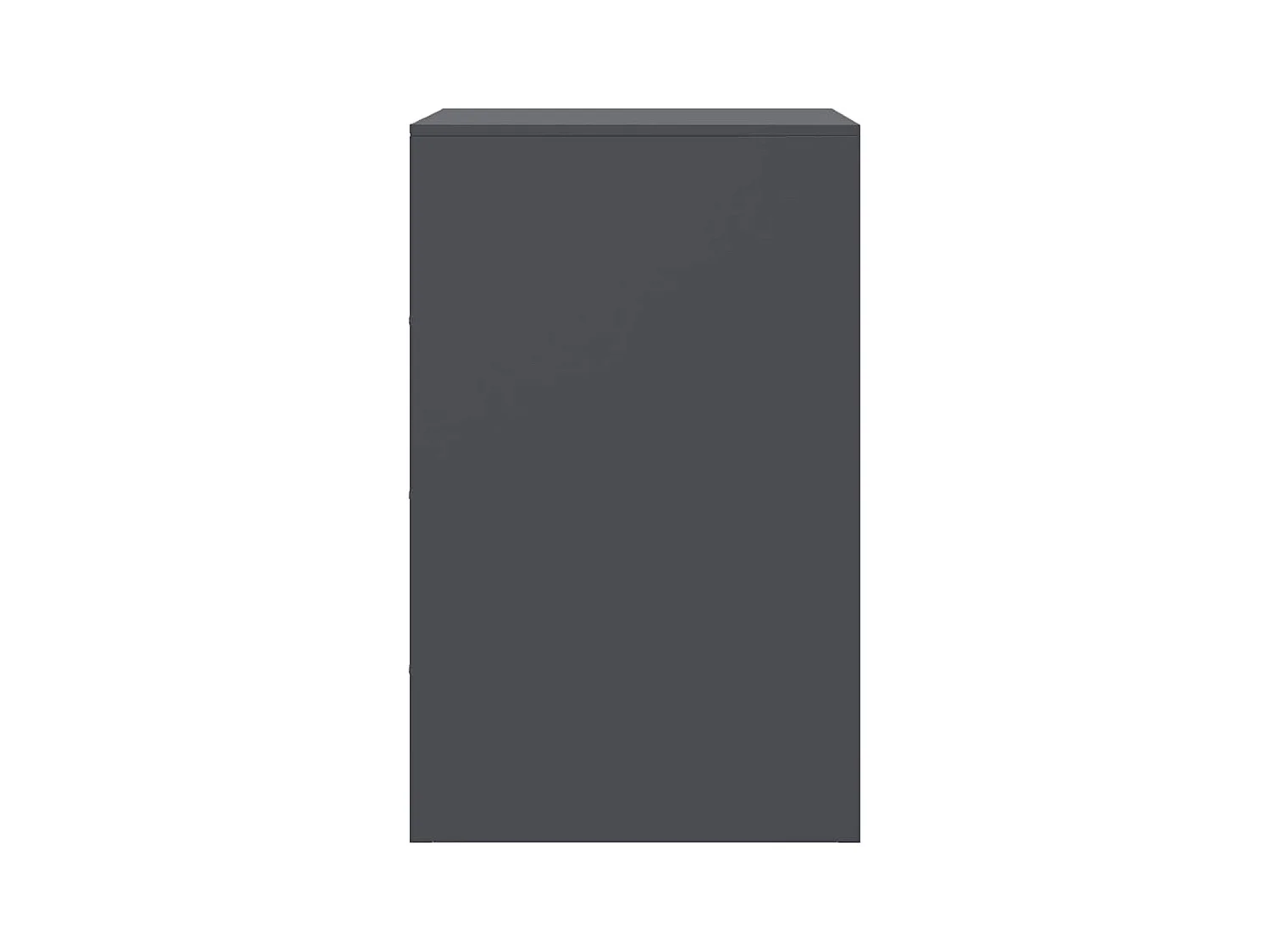 Tables de chevet 2 pcs anthracite 34,5x39x62 cm acier
