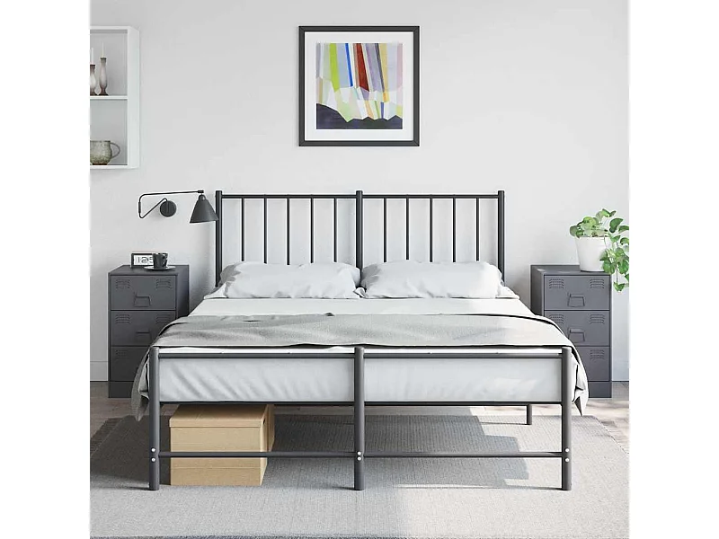 Comodini 2 pz antracite 34,5x39x62 cm acciaio