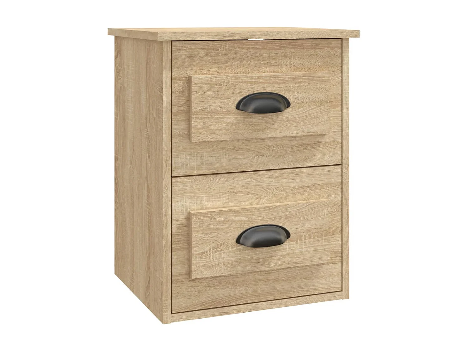Tables de chevet murales 2 pcs chêne sonoma 41,5x36x53 cm