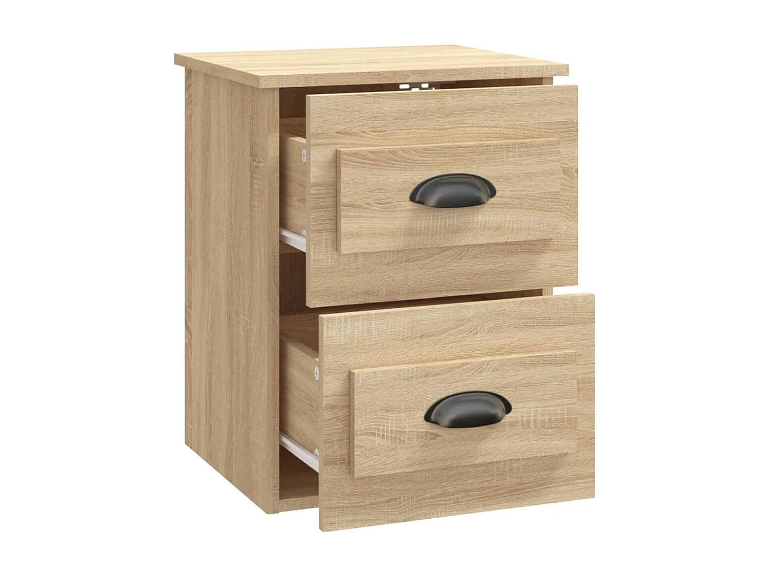 Tables de chevet murales 2 pcs chêne sonoma 41,5x36x53 cm