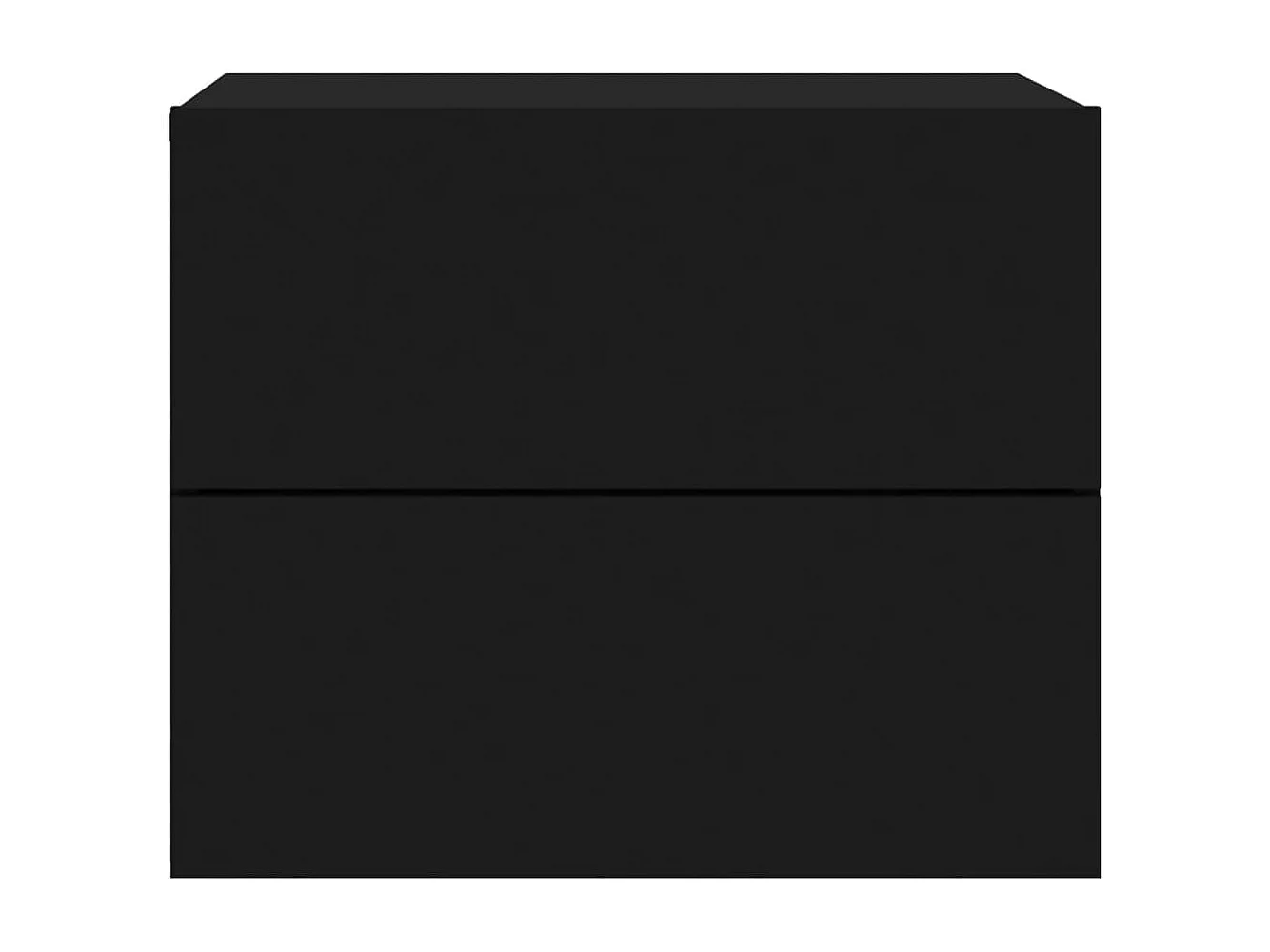 Wandnachtkastje met zwarte ledverlichting