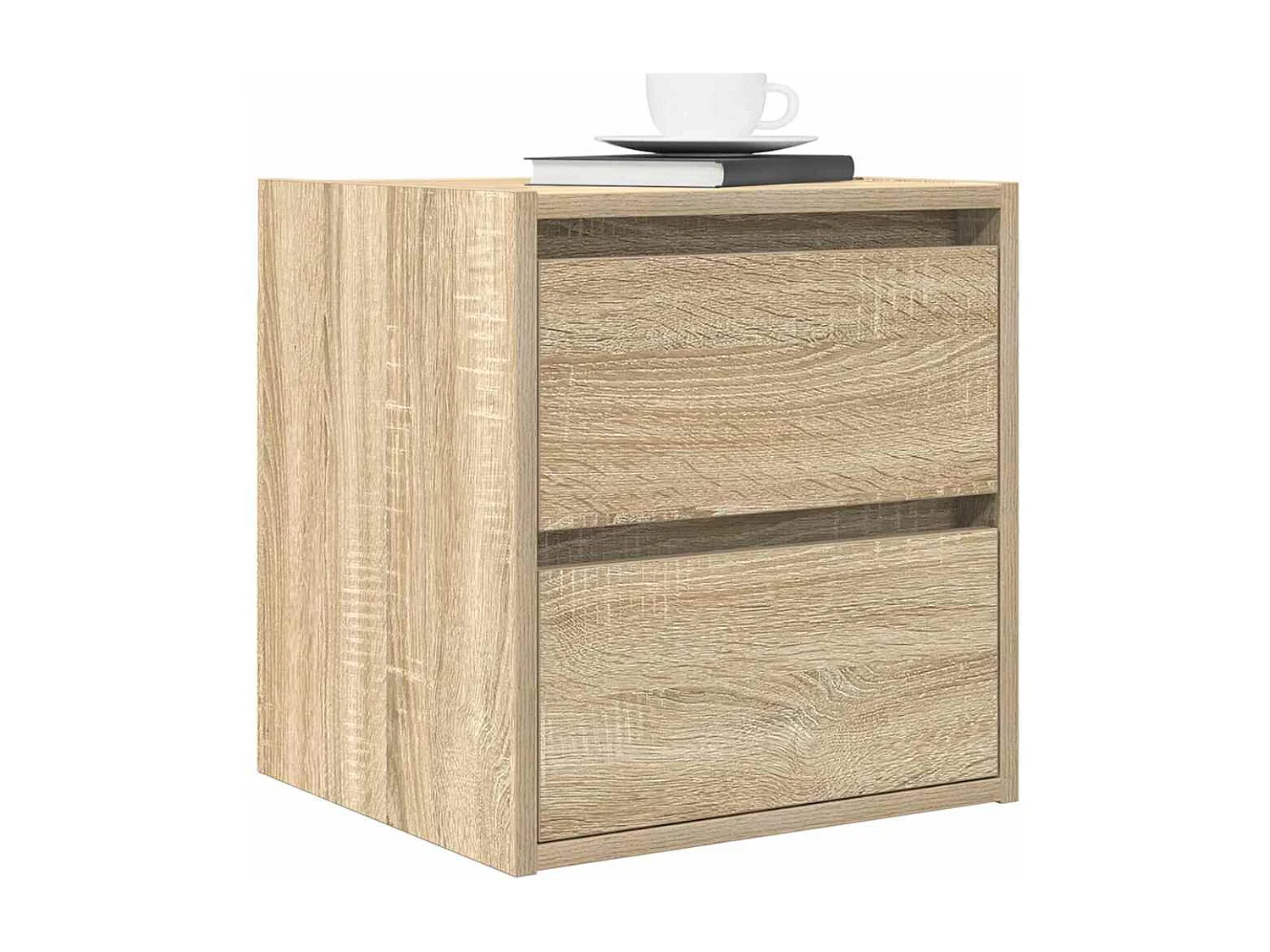 Tables de chevet murales 2 pcs chêne sonoma 38x34x40 cm