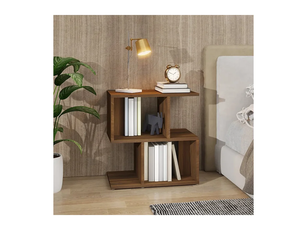 Table de chevet Chêne marron 50x30x51,5 cm Bois d'ingénierie