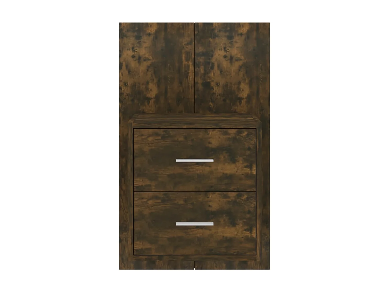 Tables de chevet murales 2 pcs Chêne fumé