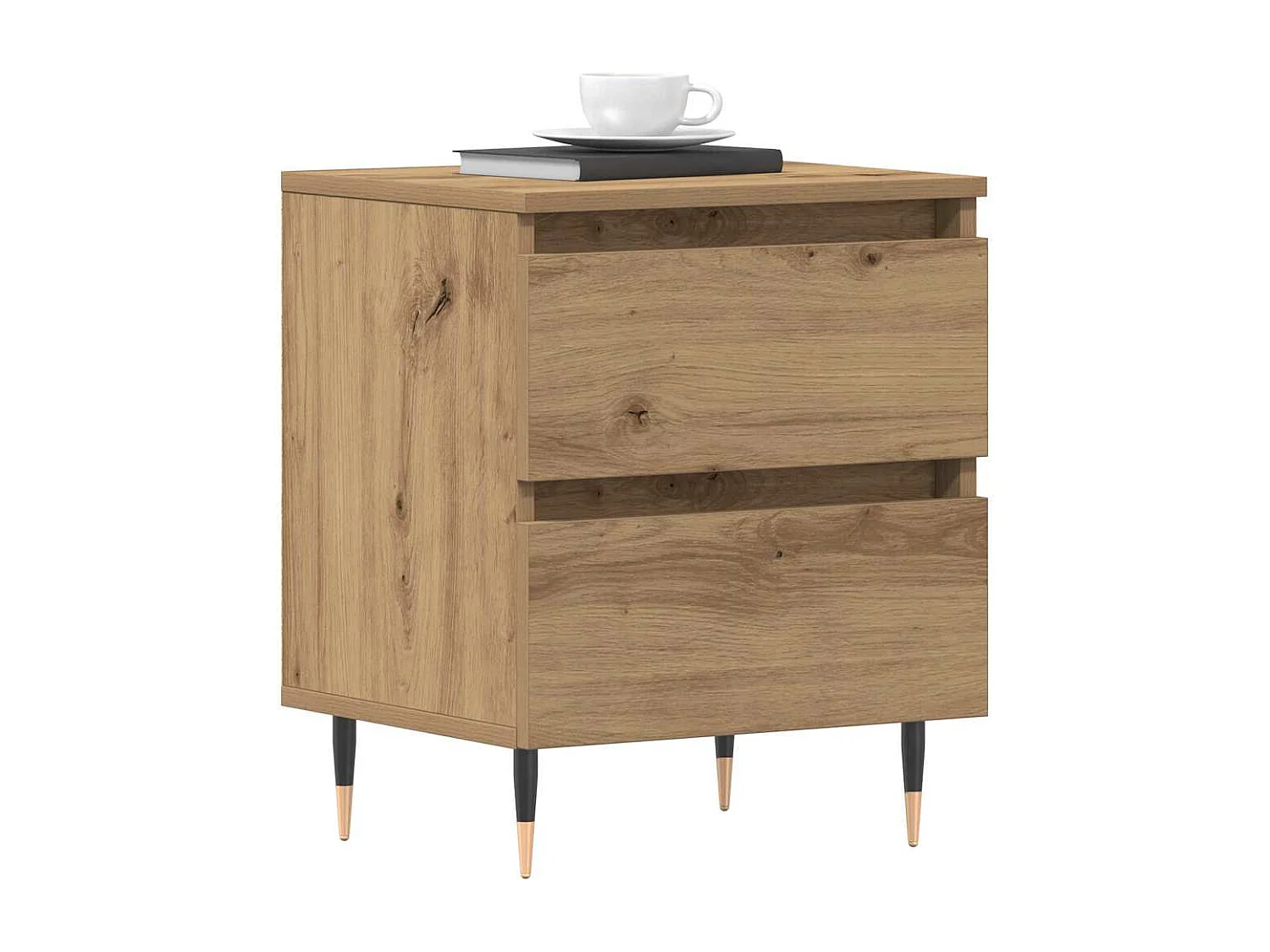 Tables de chevet 2 pcs Chêne Artisan 40x35x50 cm Bois d'ingénierie