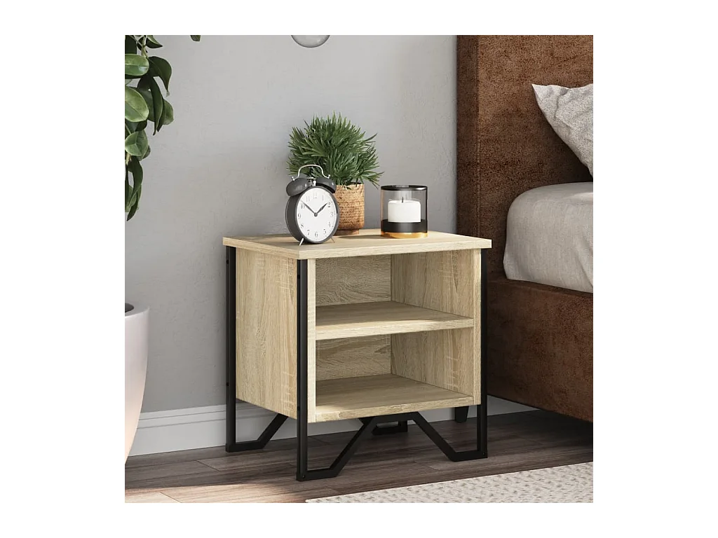 Tables de chevet 2pcs chêne sonoma 40x30x40cm bois d'ingénierie