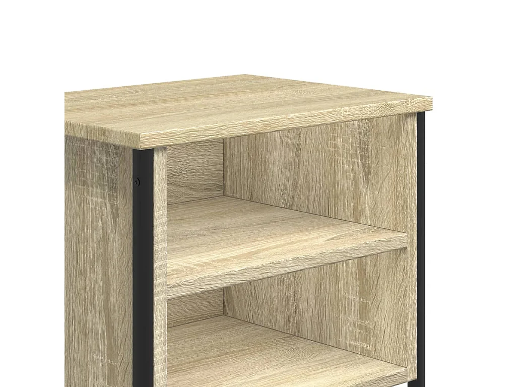 Tables de chevet 2pcs chêne sonoma 40x30x40cm bois d'ingénierie