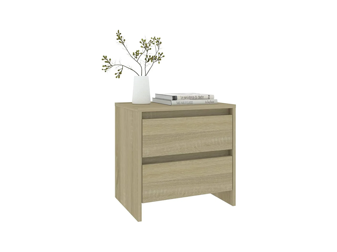 Tables de chevet 2 pcs chêne sonoma bois d'ingénierie