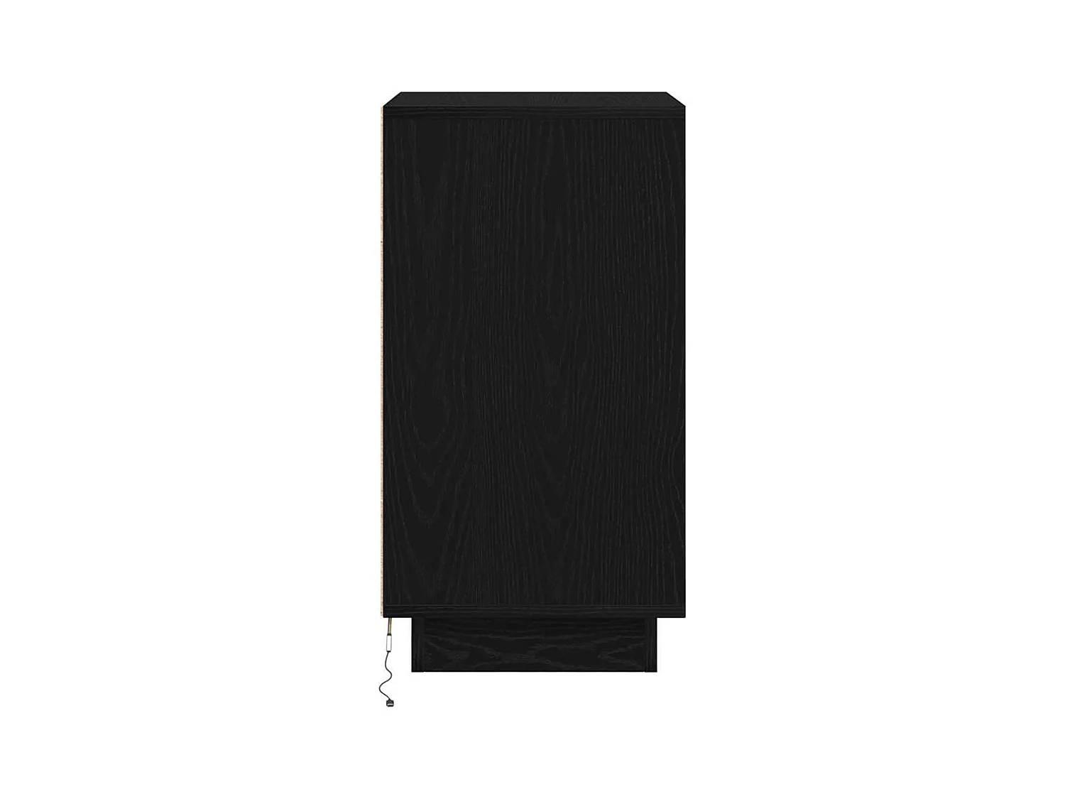 Nachtkastje met LED-verlichting zwart 38x34x65 cm