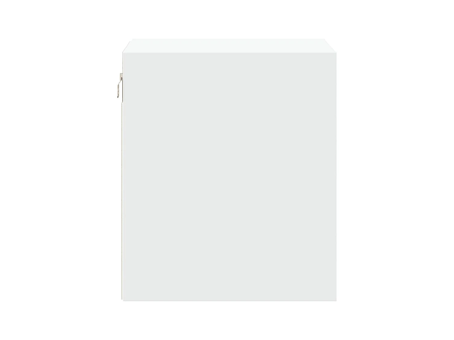 Wandnachtkastjes met LED-verlichting 2 stuks wit