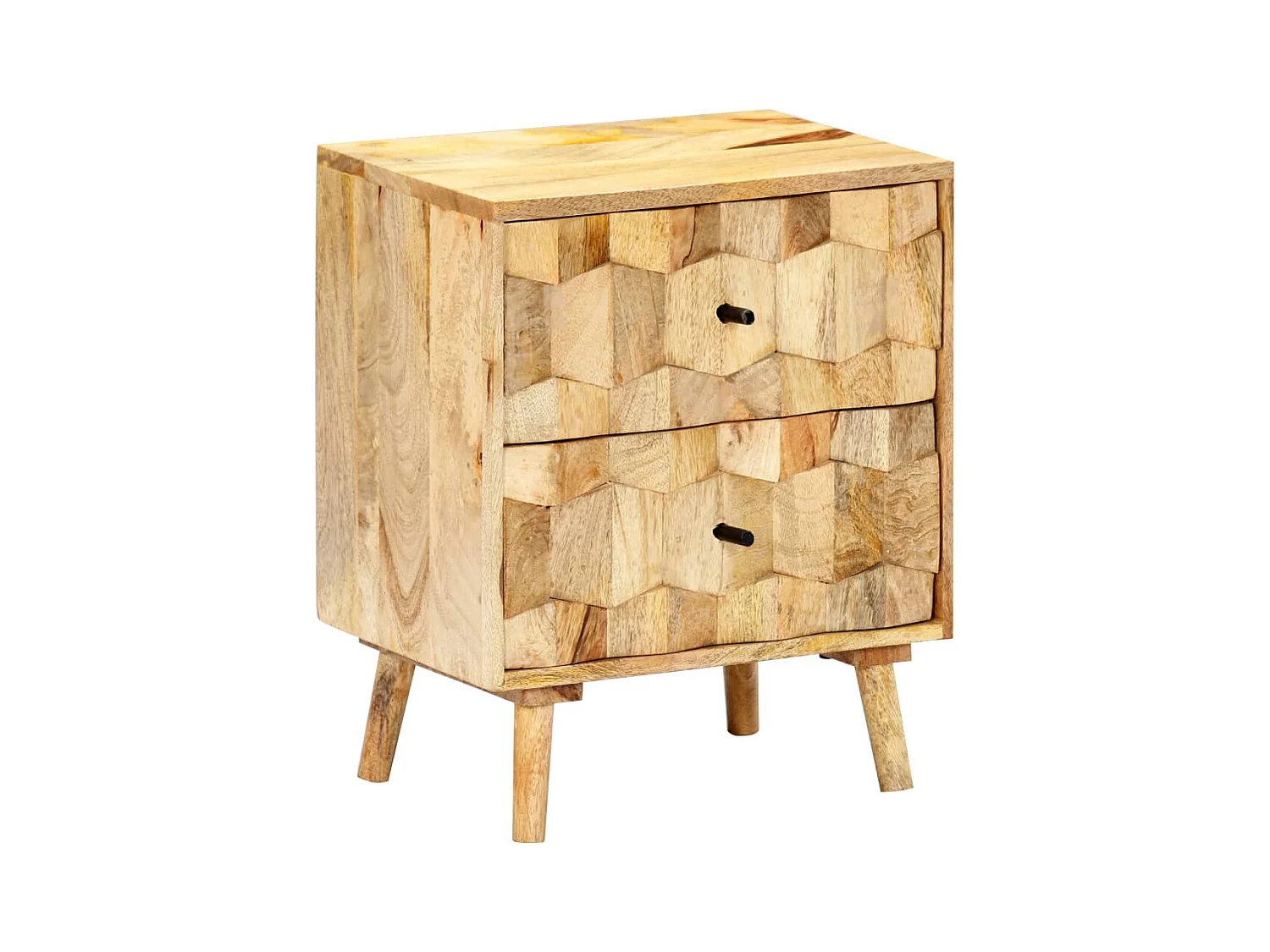 Mesita de noche 40x30x50 cm Madera maciza de mango