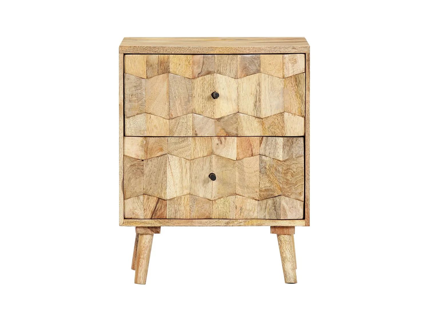 Mesita de noche 40x30x50 cm Madera maciza de mango