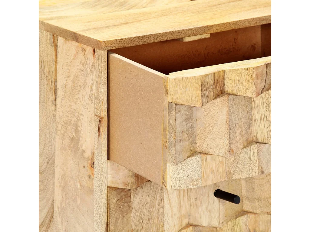 Table de chevet 40x30x50 cm Bois de manguier massif