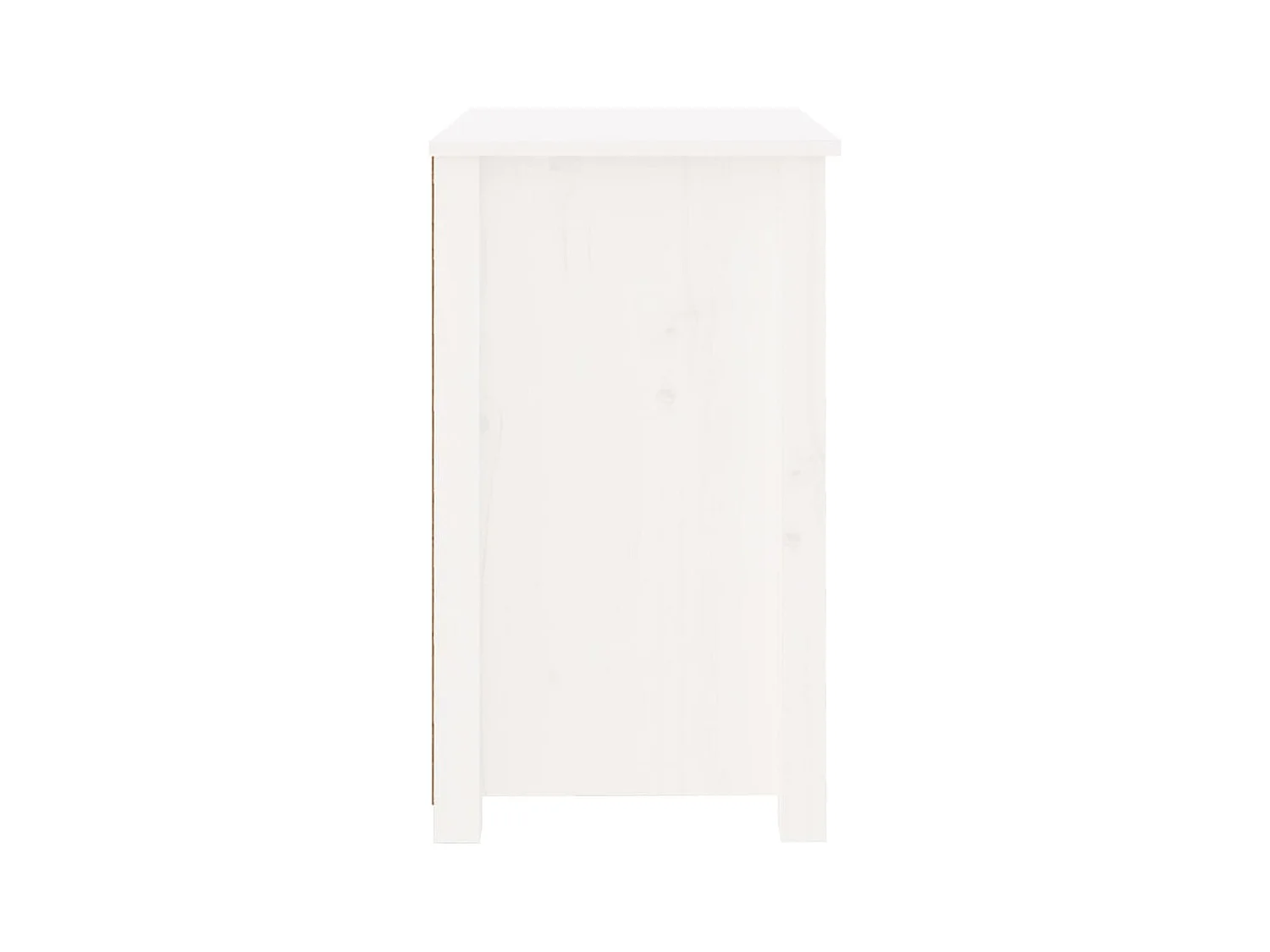 Tables de chevet 2 pcs Blanc 50x35x61,5 cm Bois de pin massif
