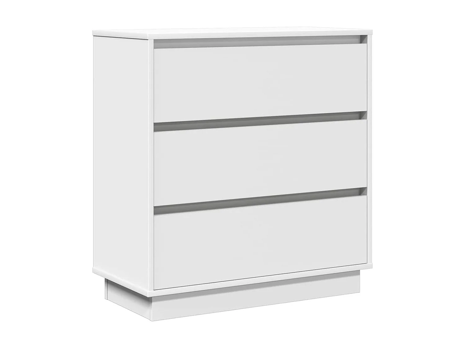 Comodino con LED Bianco 71x34,5x75 cm in legno ingegnerizzato