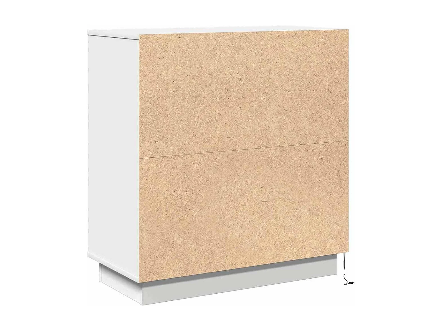 Comodino con LED Bianco 71x34,5x75 cm in legno ingegnerizzato