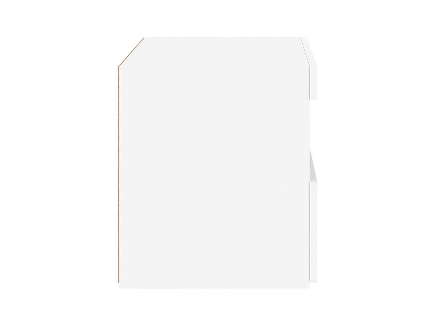 Tables de chevet avec lumières LED 2 pcs blanc 50x40x45 cm