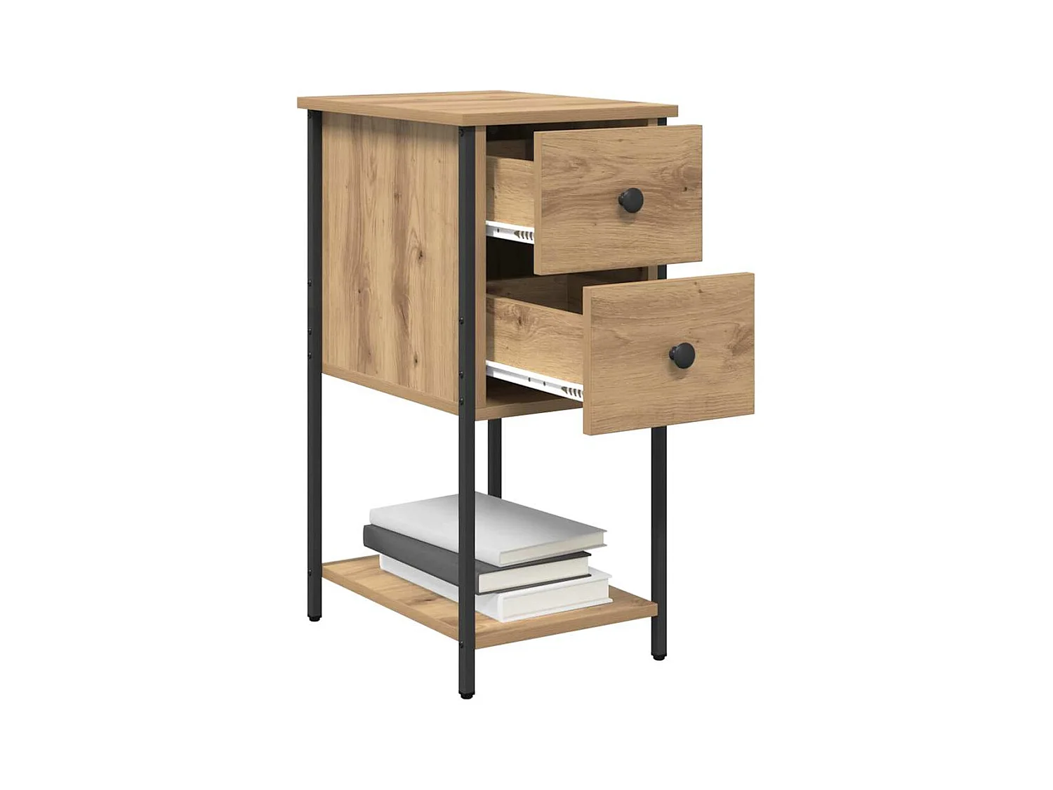 Cabinet de chevet 2 pcs chêne artisanal 32 x 42 x 70 cm