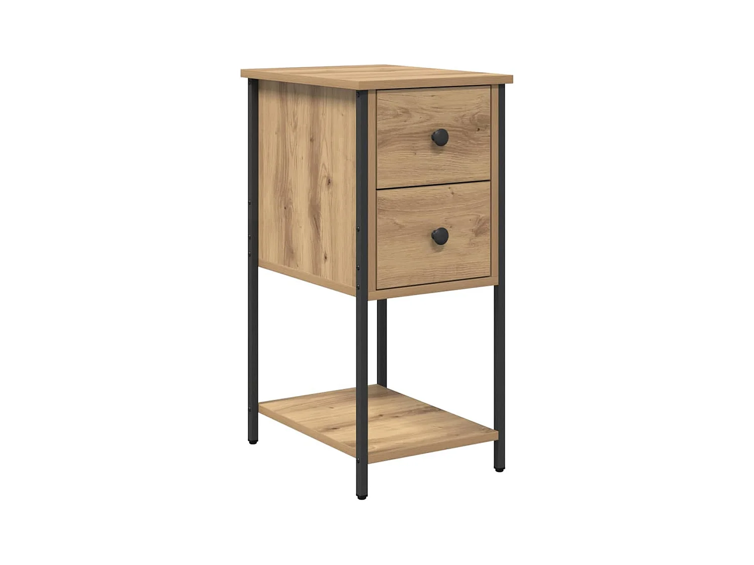 Cabinet de chevet 2 pcs chêne artisanal 32 x 42 x 70 cm