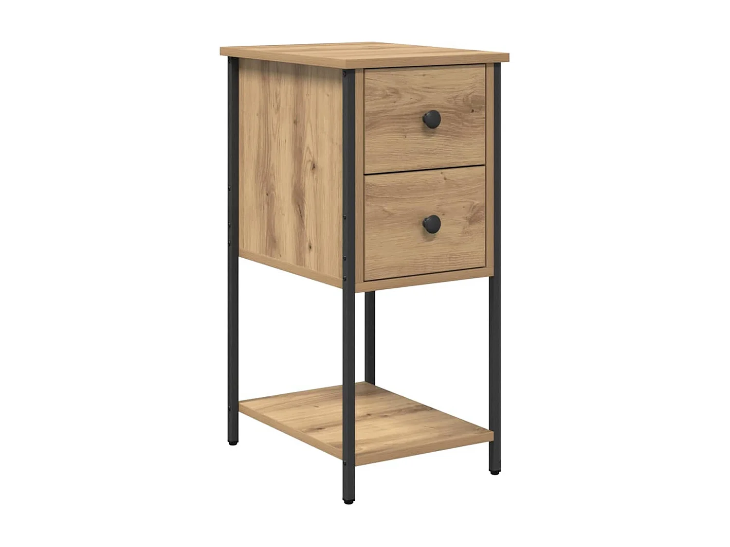 Cabinet de chevet 2 pcs chêne artisanal 32 x 42 x 70 cm