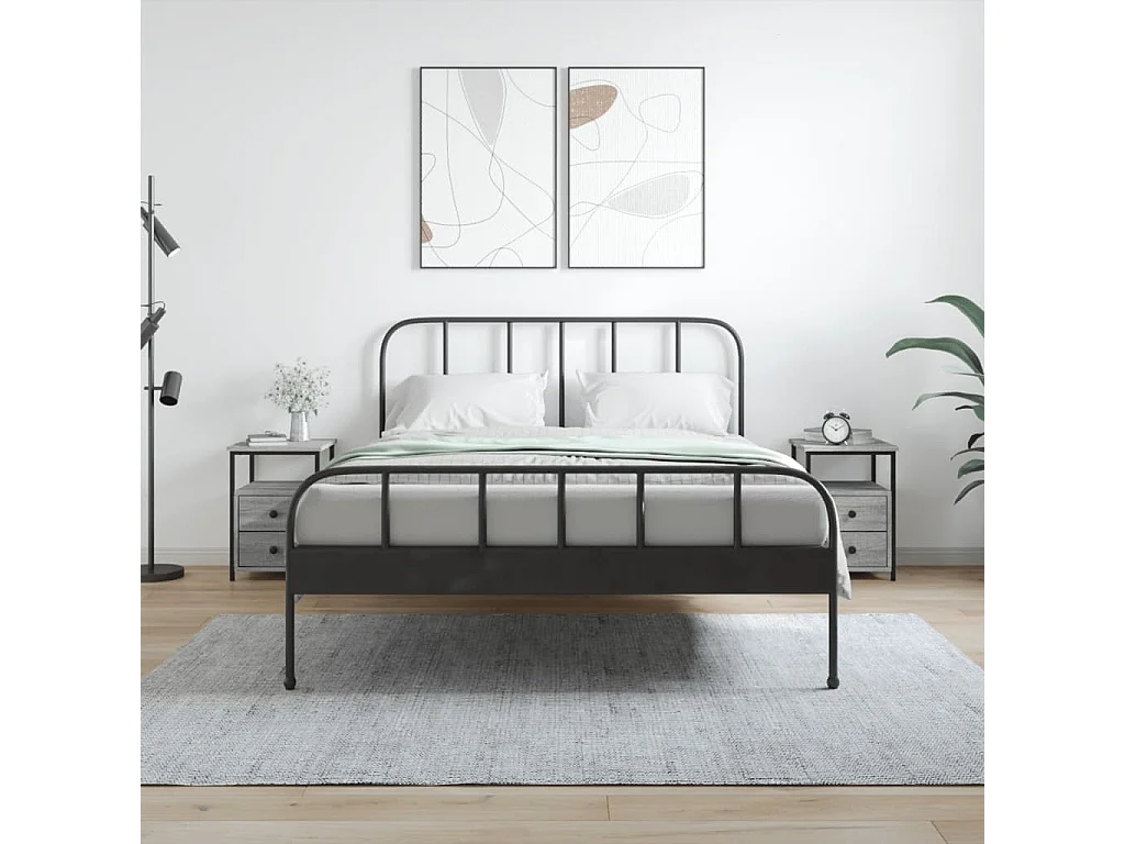 Comodini 2 pezzi grigio sonoma 34x35,5x50cm in legno ingegnerizzato