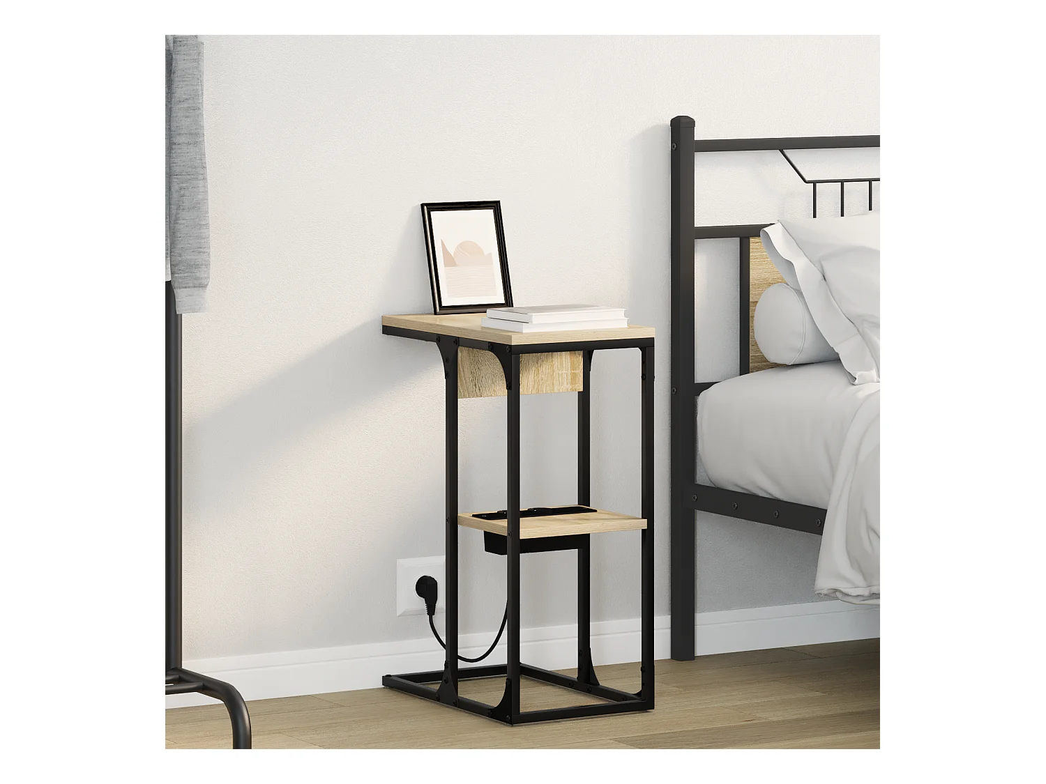 Table de chevet Chêne Sonoma 41.5 x 26 x 60.5 cm