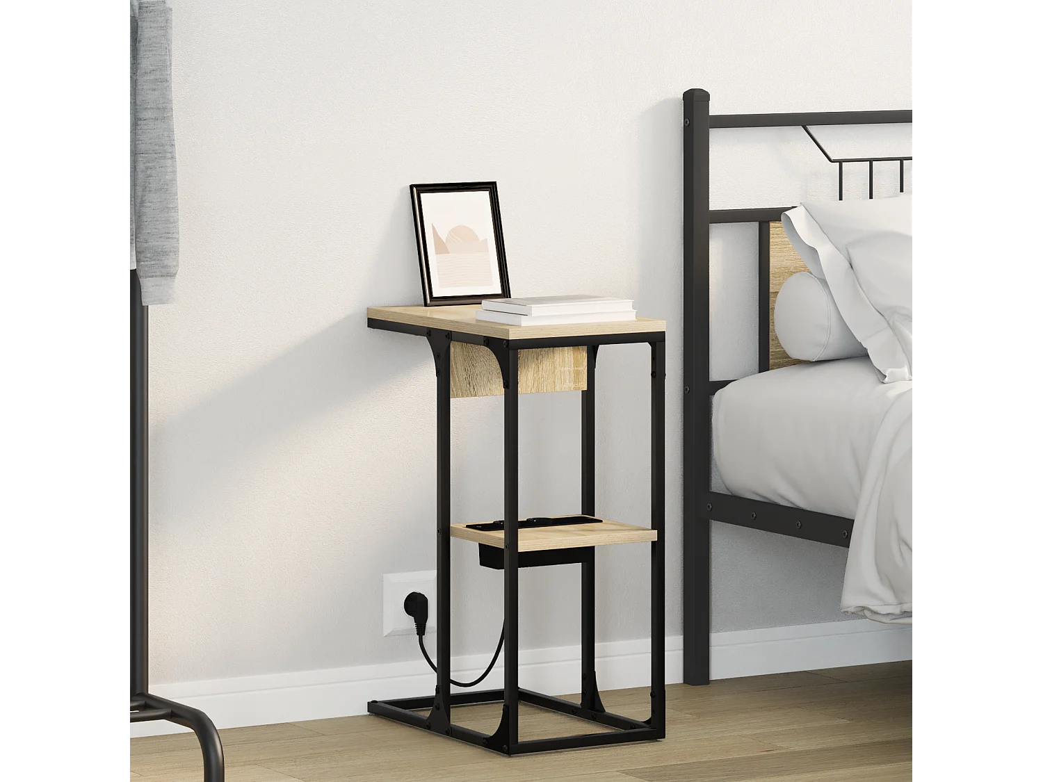 Table de chevet Chêne Sonoma 41.5 x 26 x 60.5 cm