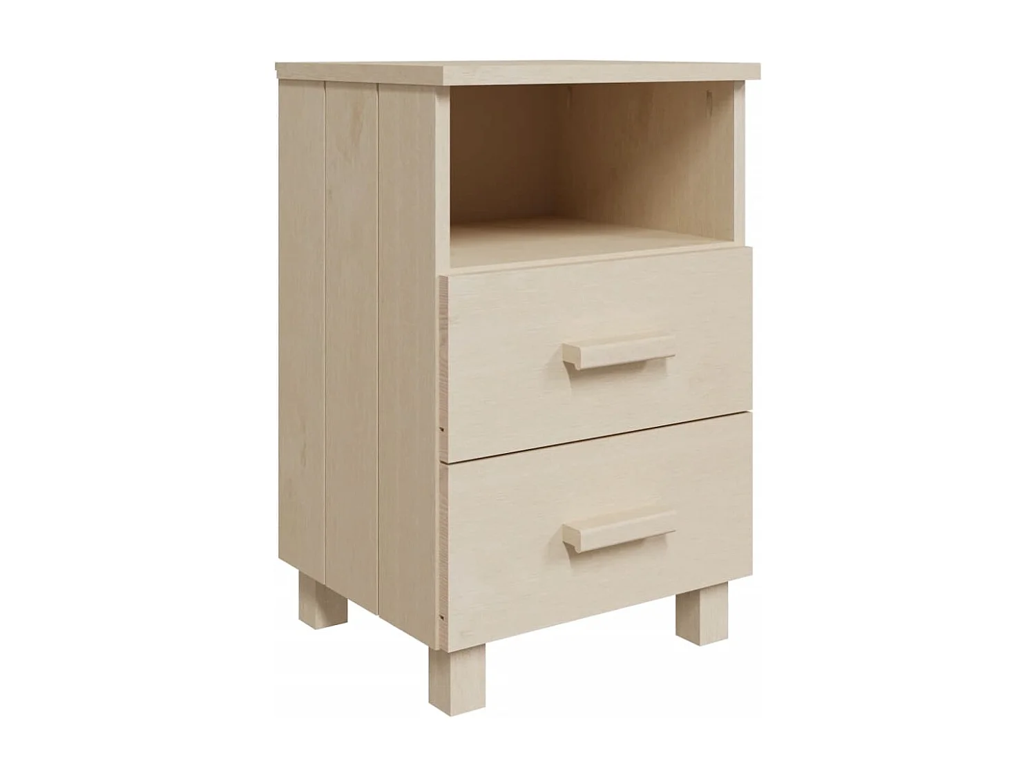 Nachttische 2 Stk. Honigbraun 40x35x62cm Massivholz