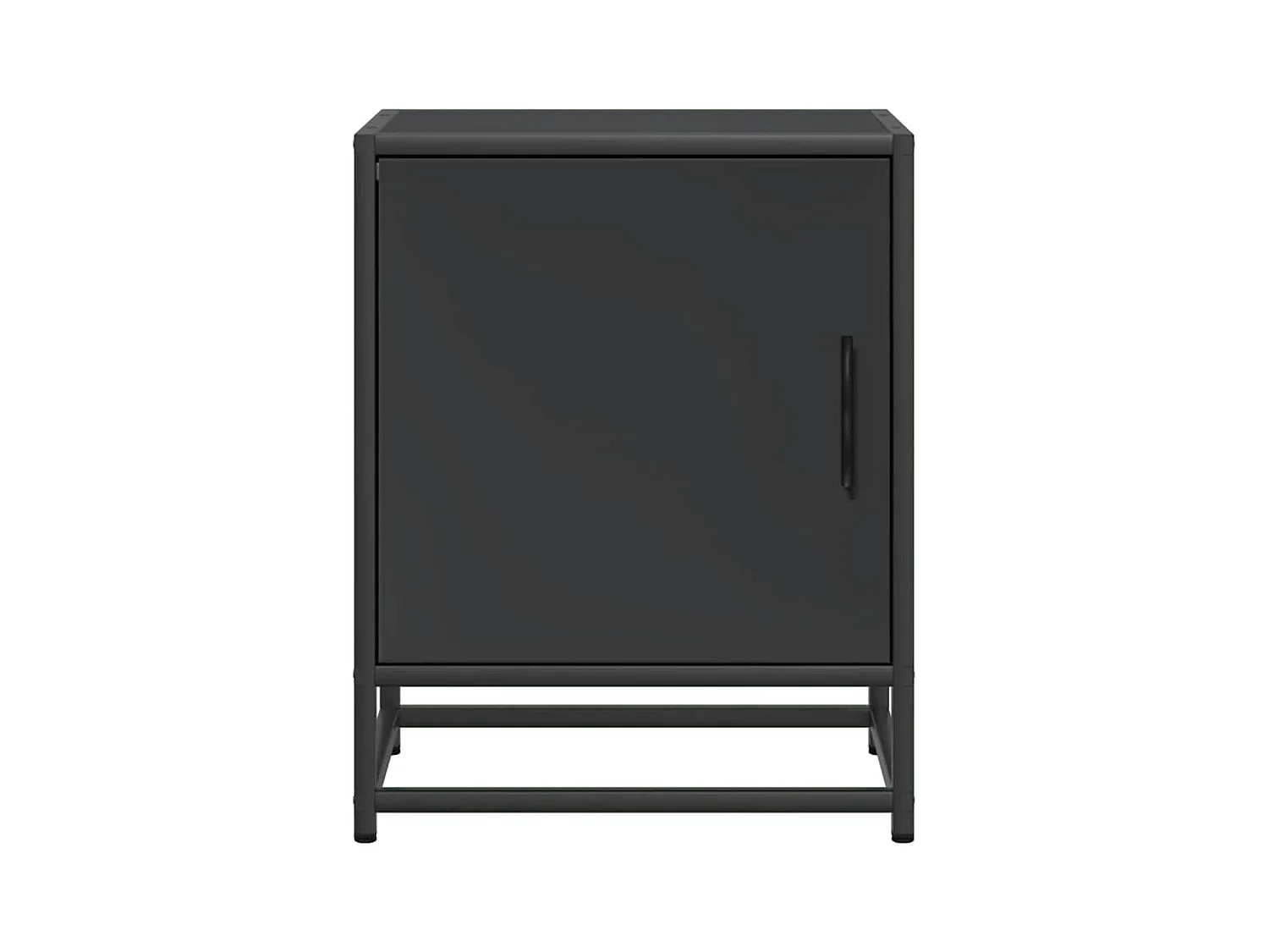 Tables de chevet 2 pcs noir 40x31x50 cm bois d'ingénierie métal