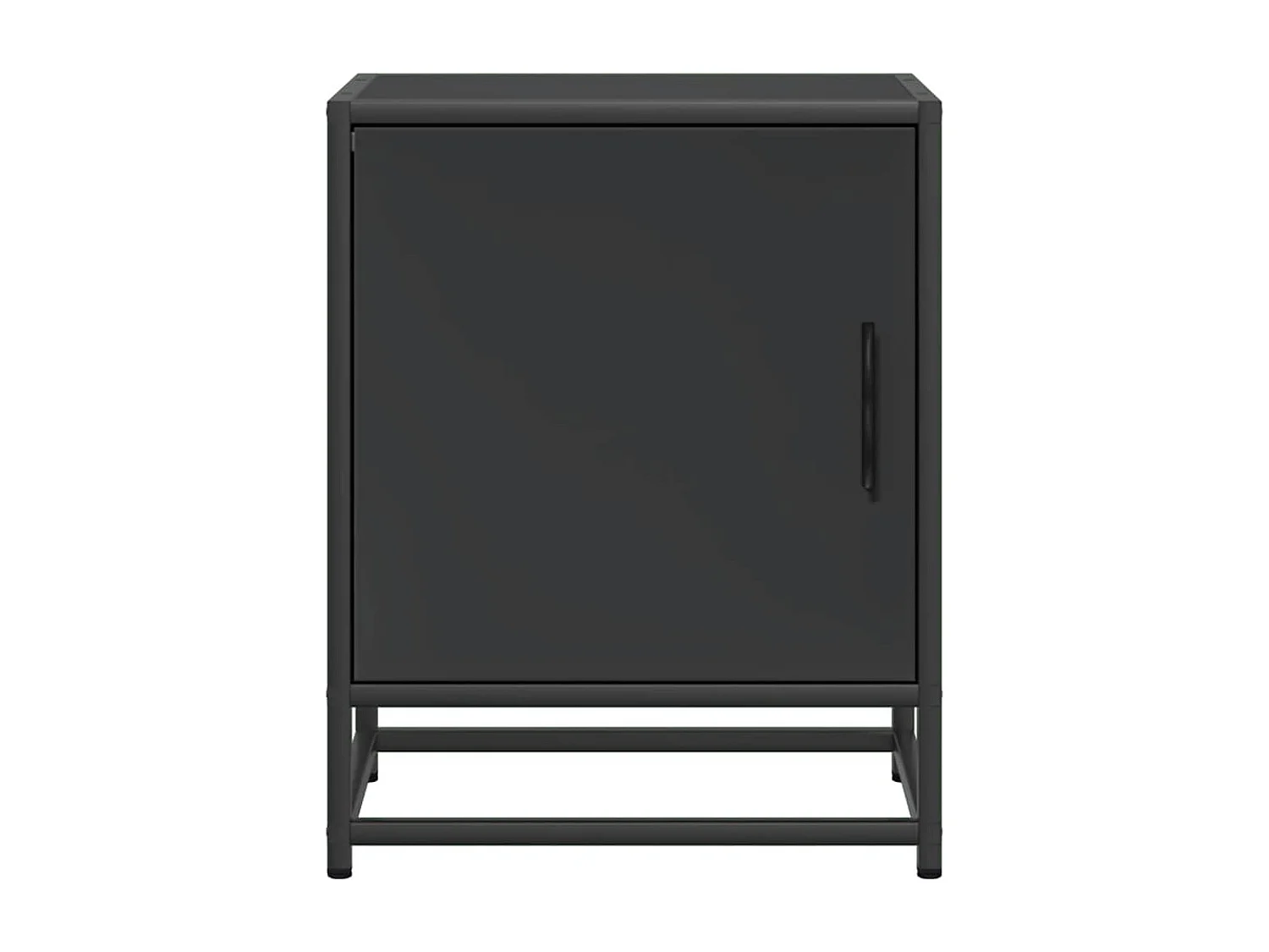 Tables de chevet 2 pcs noir 40x31x50 cm bois d'ingénierie métal