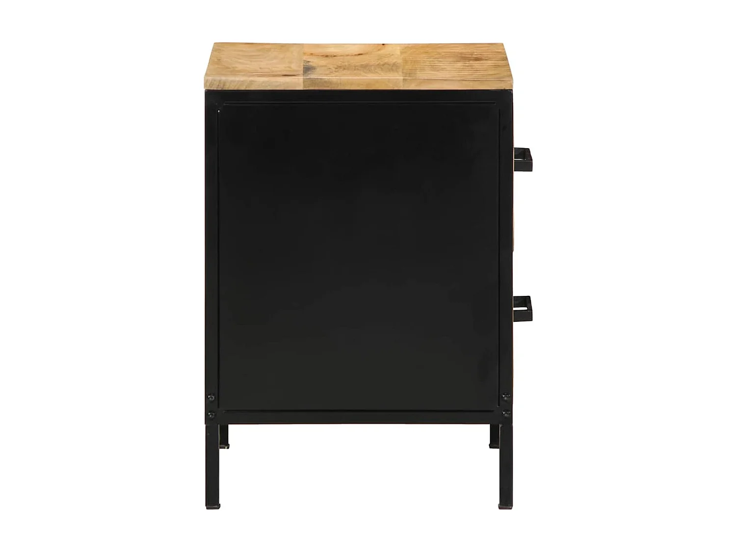 Ensemble de tables de chevet 2 pcs 40x35x50 cm Bois massif brut de manguier