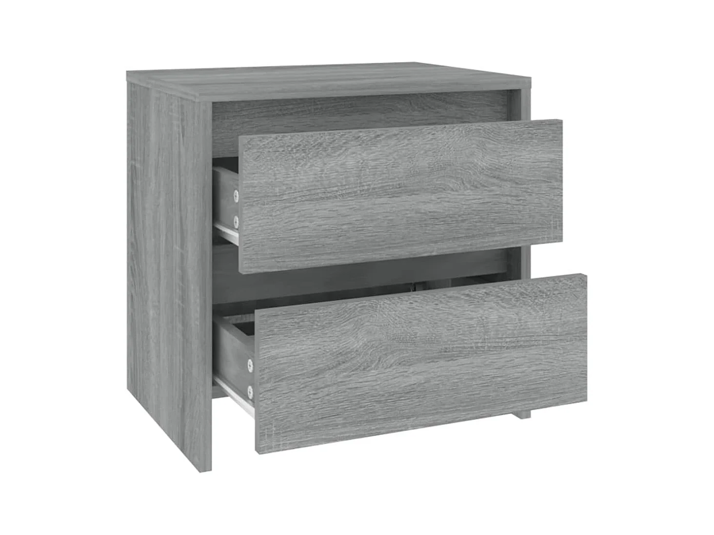 Tables de chevet 2 pcs sonoma gris 45x34,5x44,5 cm