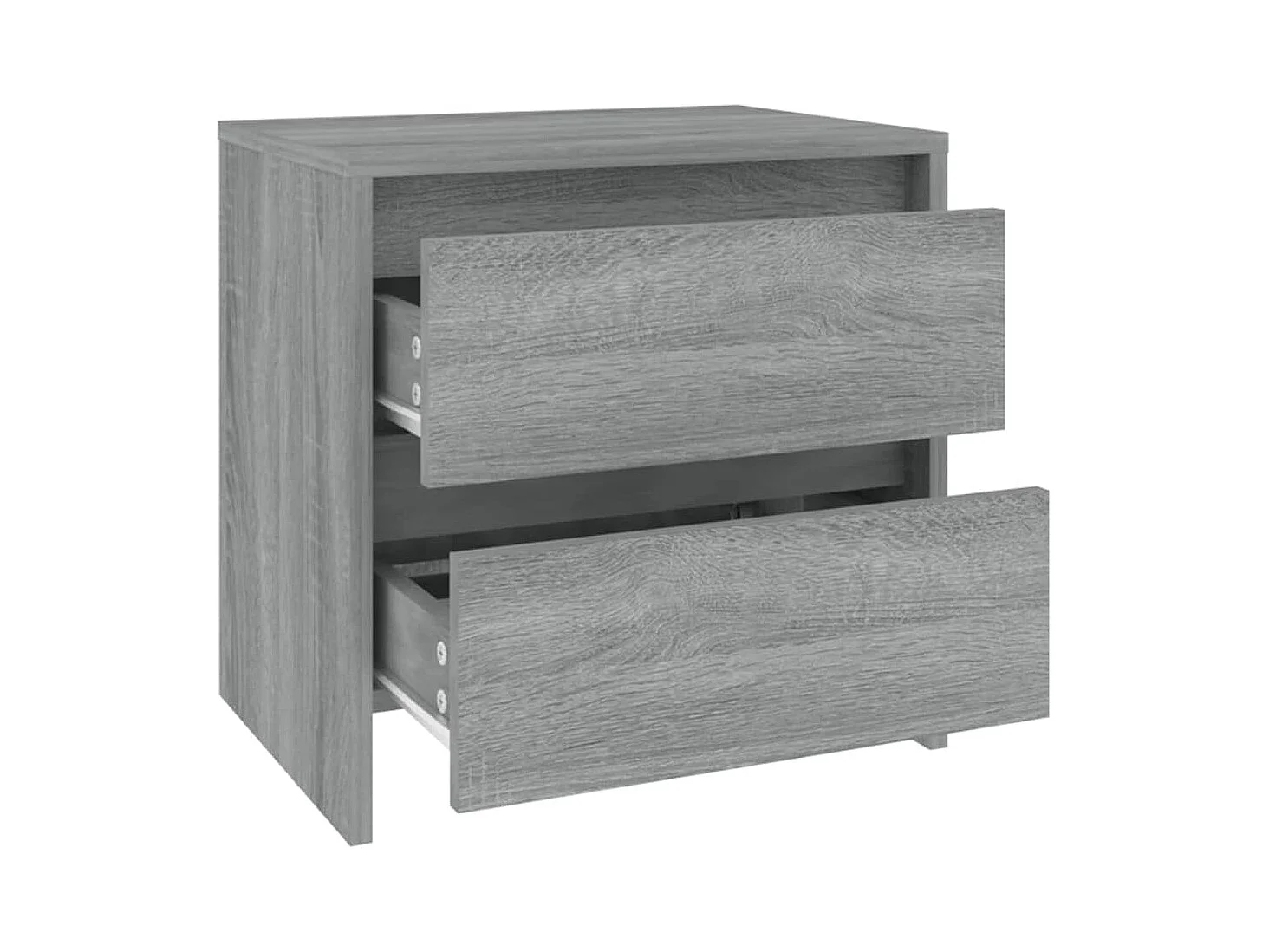 Nachtkastjes 2 stuks sonoma grijs 45x34,5x44,5 cm