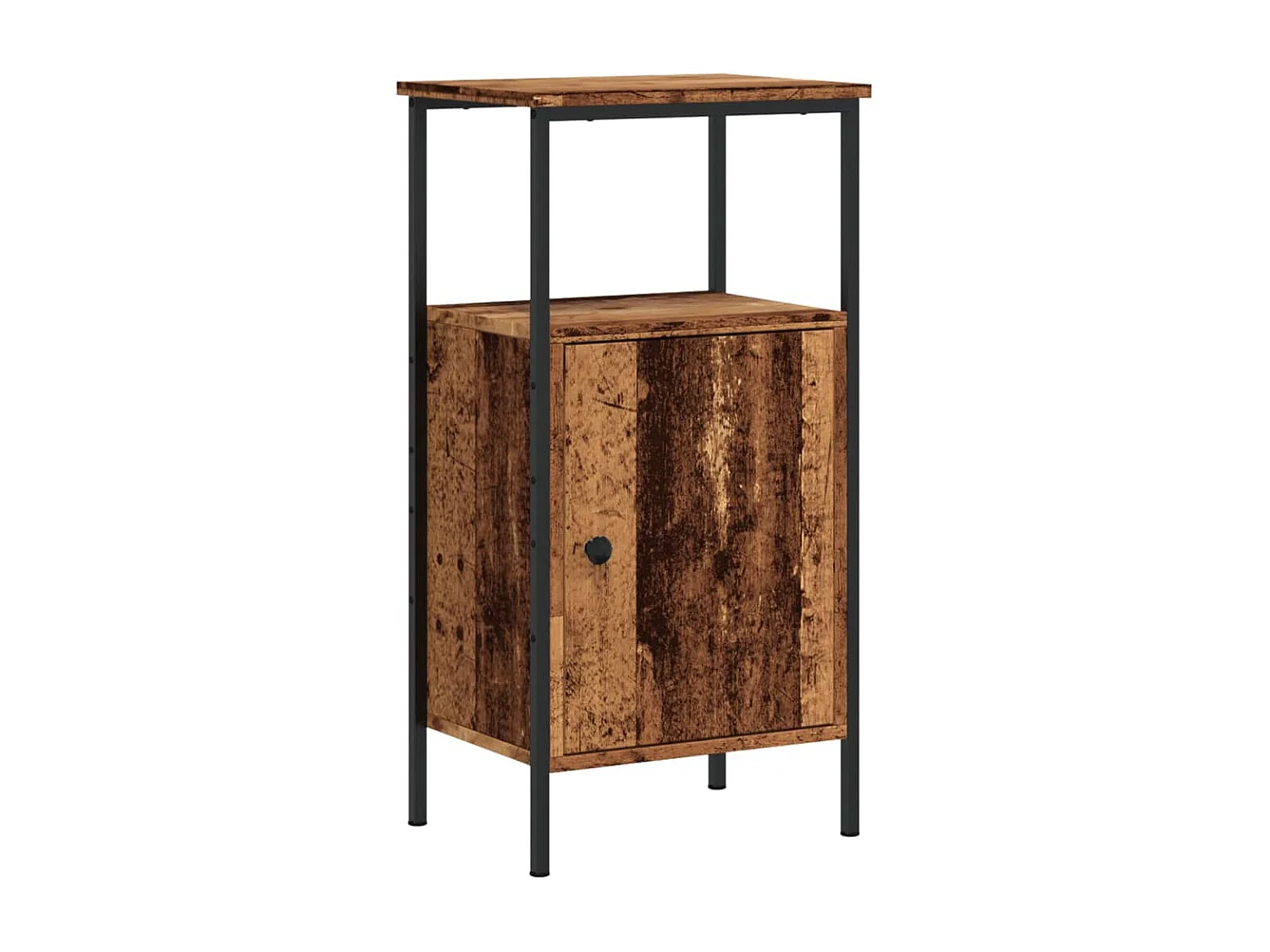 Tables de chevet 2 pcs vieux bois 41x31x80 cm bois d'ingénierie