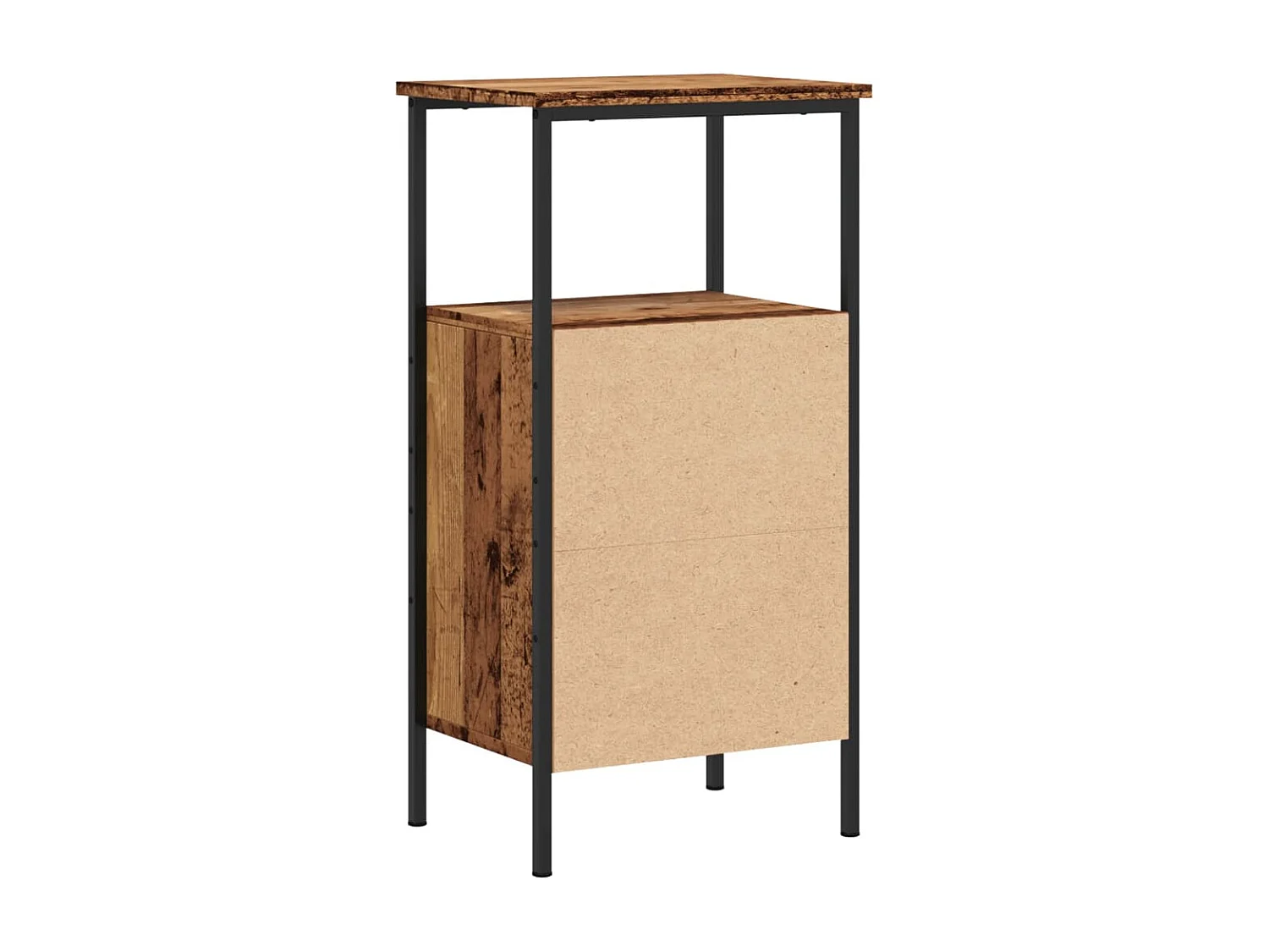 Tables de chevet 2 pcs vieux bois 41x31x80 cm bois d'ingénierie