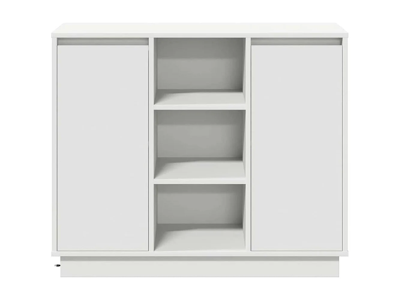 Credenza con LED Bianco 90x32x75 cm Legno ingegnerizzato