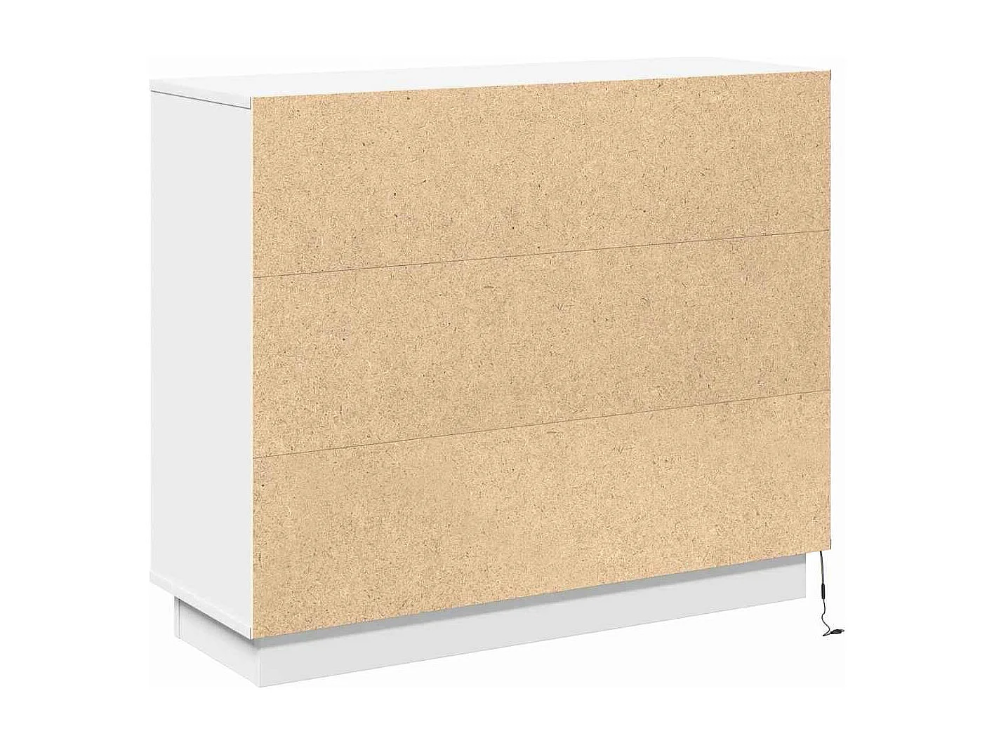 Credenza con LED Bianco 90x32x75 cm Legno ingegnerizzato