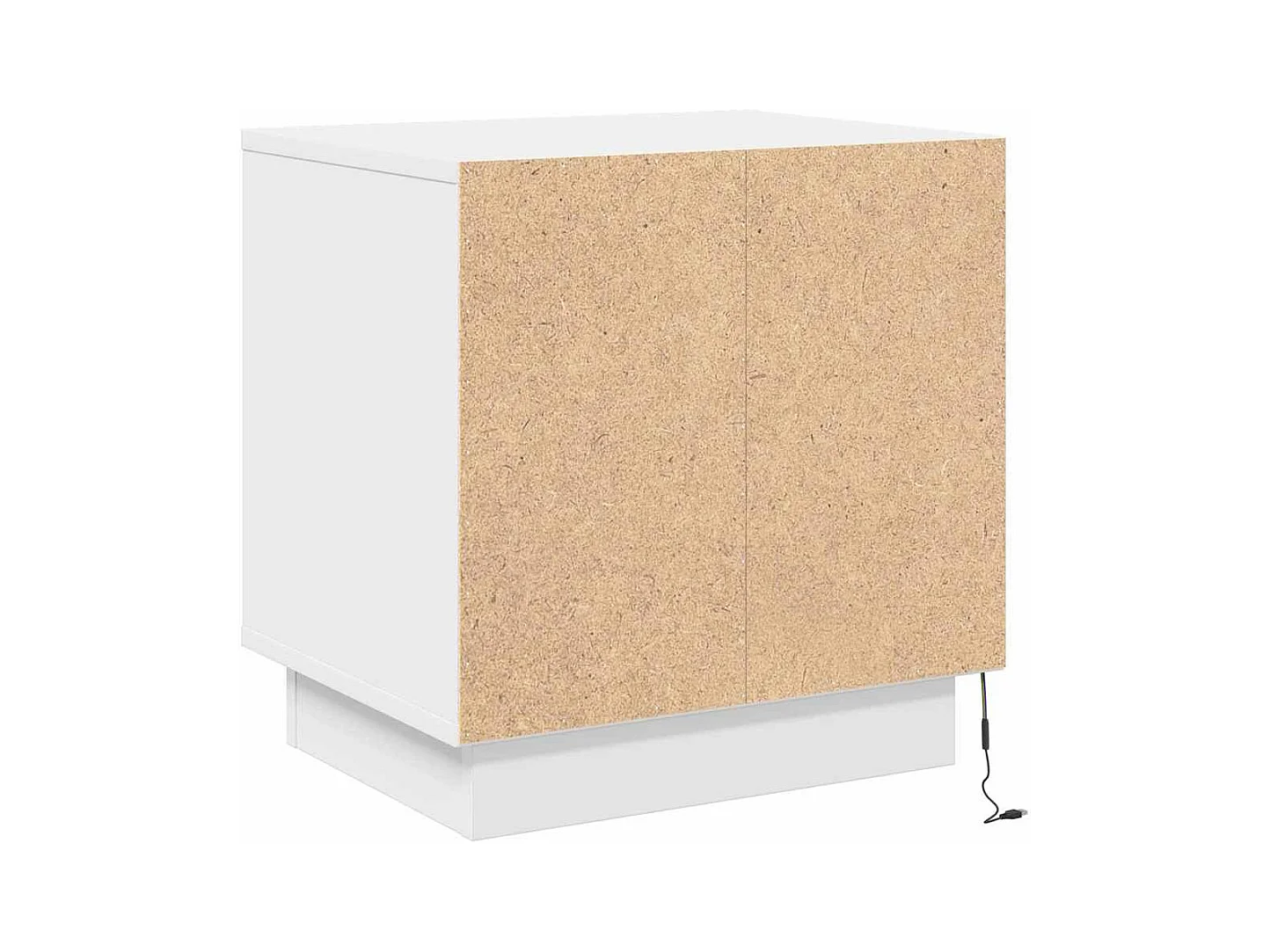 Nachtkastjes met LED-verlichting 2 stuks Wit 44x34,5x45 cm