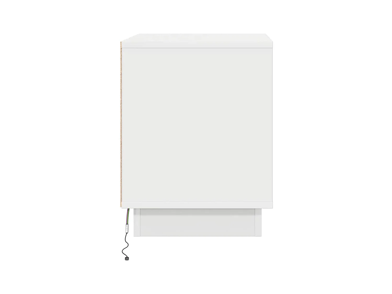 Nachtkastjes met LED-verlichting 2 stuks Wit 44x34,5x45 cm