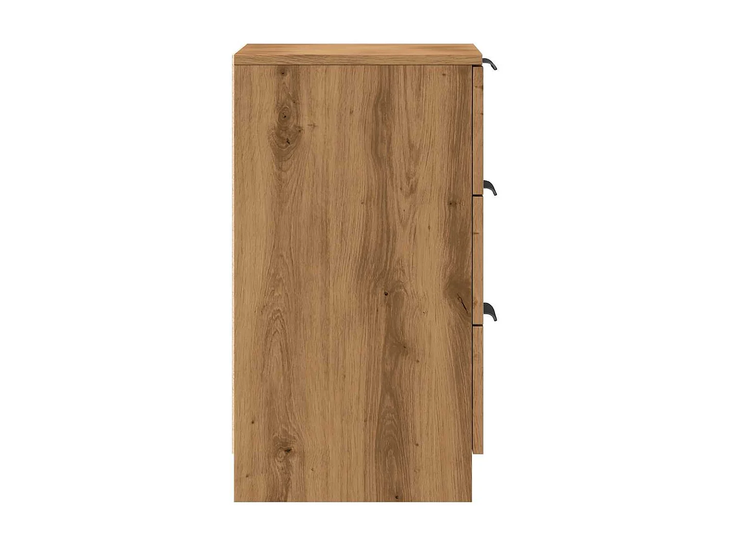 Comodino in rovere artigianale 40x36x65 cm in legno ingegnerizzato