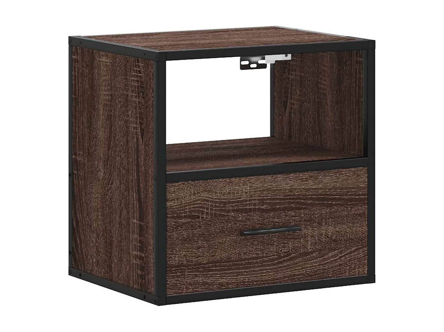 Comodini da parete 2 pezzi rovere marrone 40x31x39,5 cm