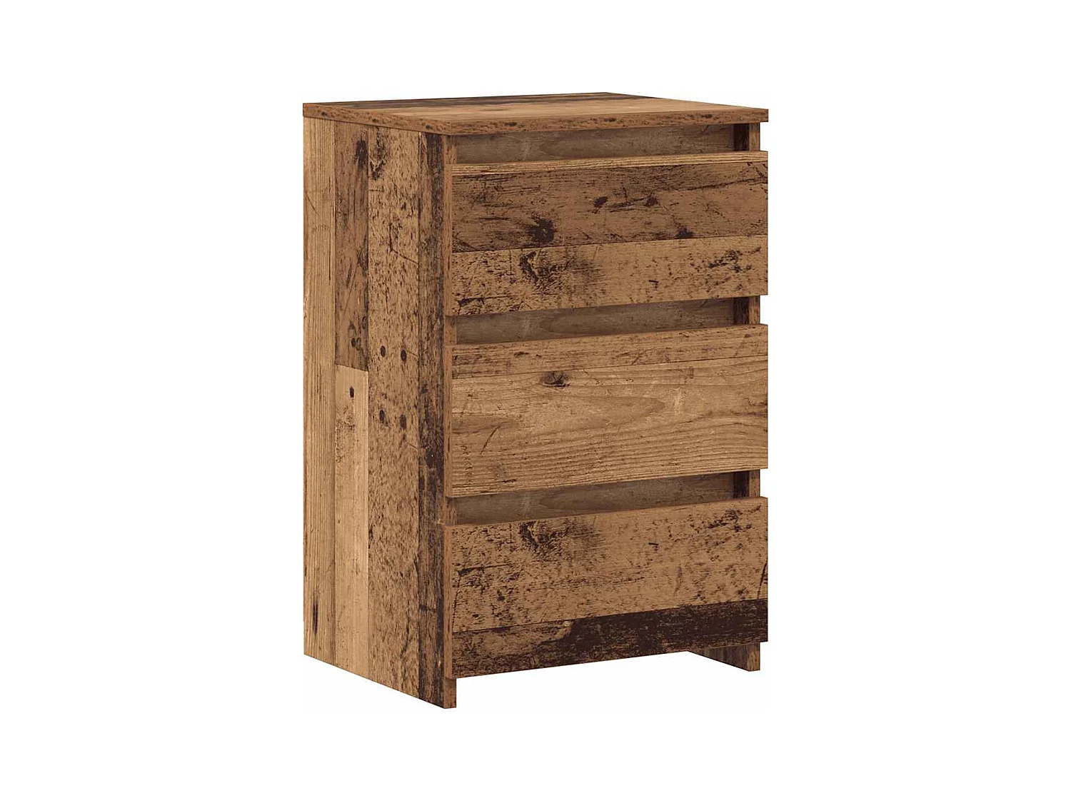 Tables de chevet 2 pcs vieux bois 40x35x62,5 cm bois ingénierie