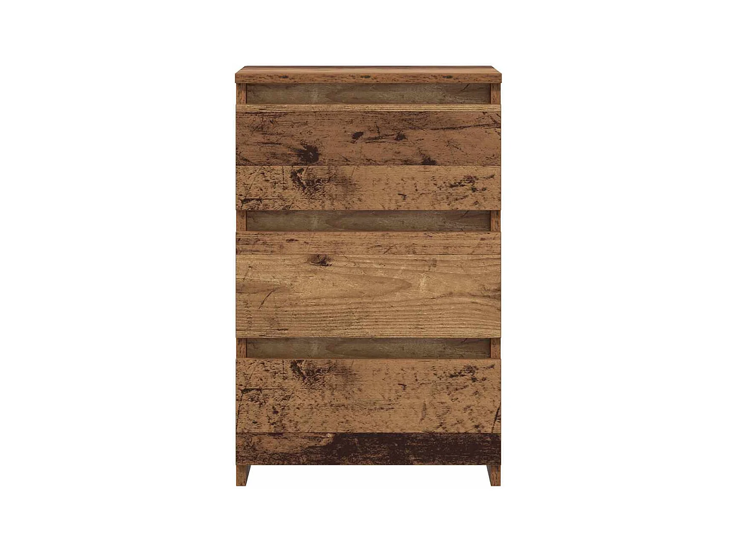 Tables de chevet 2 pcs vieux bois 40x35x62,5 cm bois ingénierie