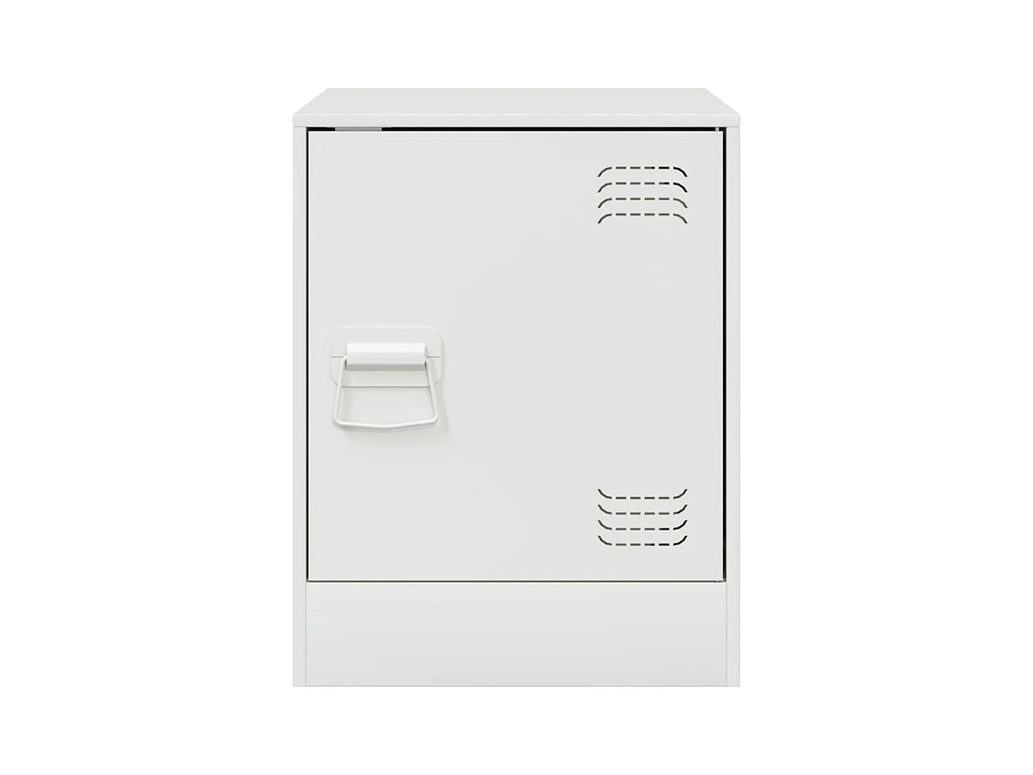 Tables de chevet 2 pcs blanc 34,5x39x44 cm acier