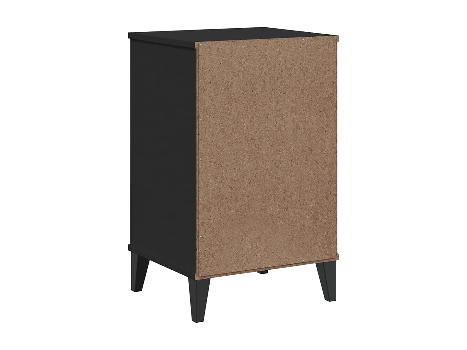 Comodino in legno ingegnerizzato nero VIKEN