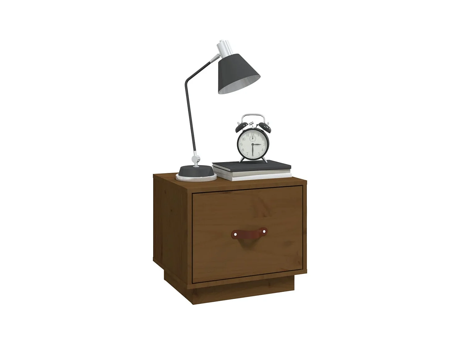 Tables de chevet 2pcs Marron miel 40x34x35cm Bois de pin massif