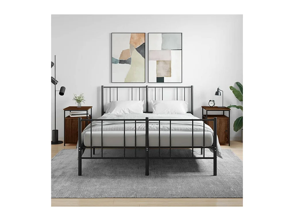 Nachtkastjes 2 stuks Bruin Eiken 40x42x60cm Bewerkt Hout