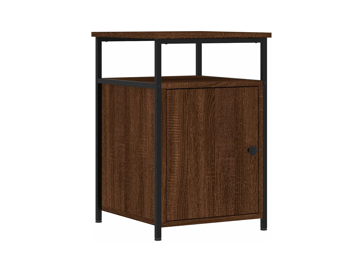 Nachtkastjes 2 stuks Bruin Eiken 40x42x60cm Bewerkt Hout