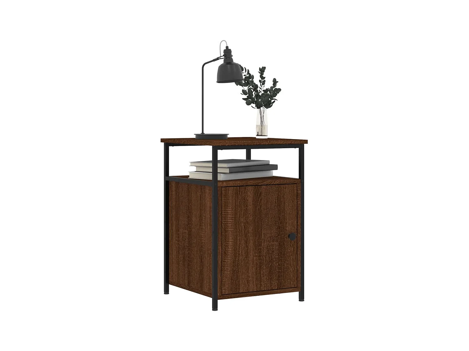 Nachtkastjes 2 stuks Bruin Eiken 40x42x60cm Bewerkt Hout